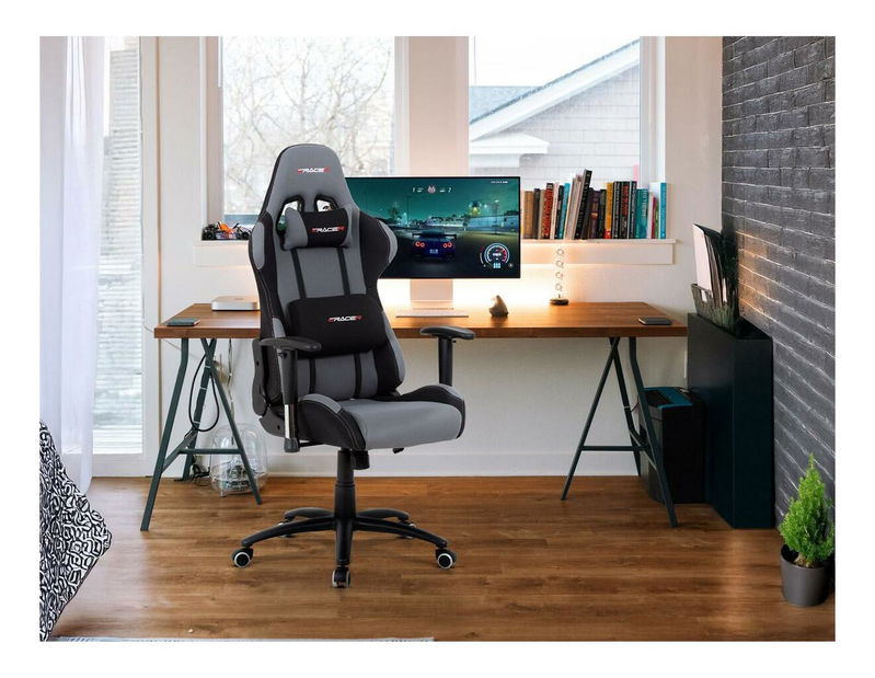 Gaming fotelja Entenderse (siva + crna)