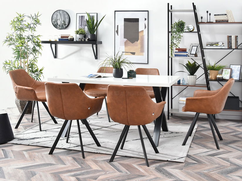 Stolička Mirabell (hnedá + čierna)