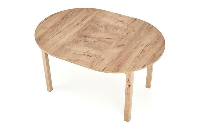 Masă de sufragerie extensibilă 102-142 cm Ralllon (stejar craft) (pentru 4 6 persoane)