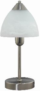 Stolna lampa Tristan 7202 (krom + staklo od rižinog kamena)