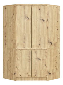 Kutni ormar za garderobu Sumergible (hrast artisan)