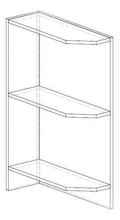 Donji kuhinjski ormarić, kutni Lenna LV 14 (L) 