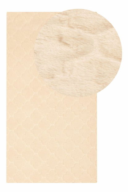 Koberec z umelej kožušiny 80 x 150 cm Gharry (béžová)