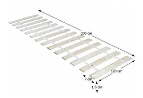 Podnica od lamela 200x120 cm 14 letvica  