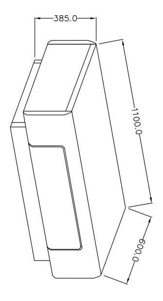 Dohányzóasztal Tamie- Typ 99 (sötétszürke + tölgy)