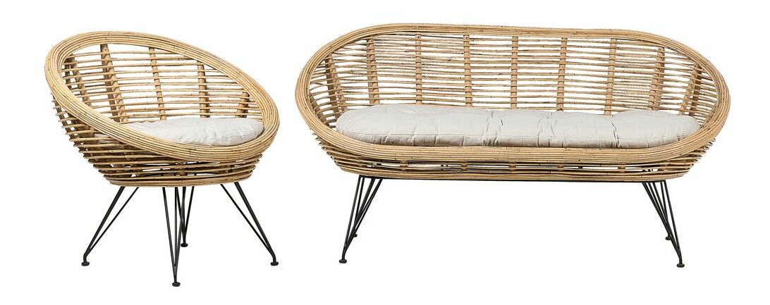 Kerti garnitúra Marza (természetes)