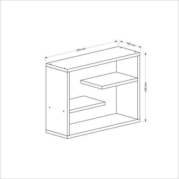 Fali polc Tintiro (zafír)