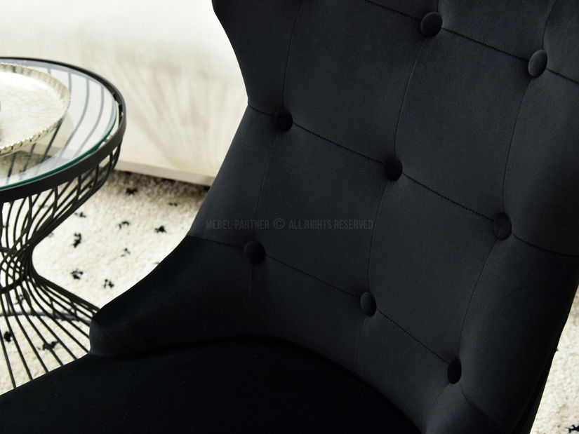 Fotoliu Elza (negru + crom)