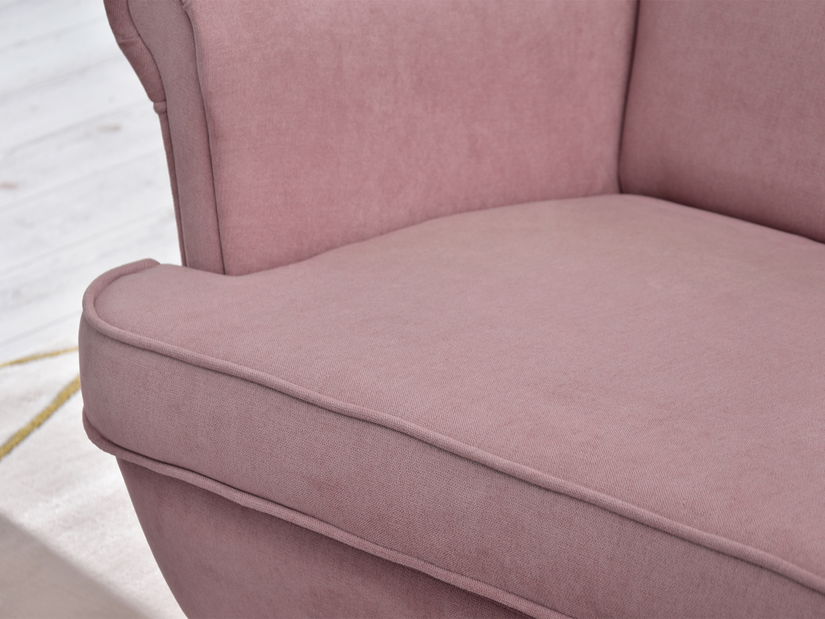 Pohovka dvojsedačka v tvare ušiak Muriera (čierna)