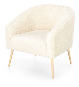 Relaxačné kreslo Goldie 2 (krémová + prírodná)