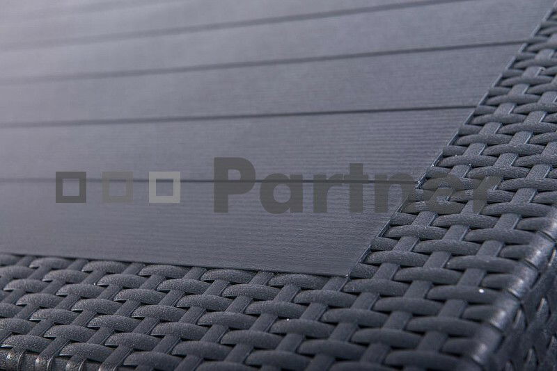 Záhradný nábytok Puket Mini 1+4 antracit (Umelý ratan)