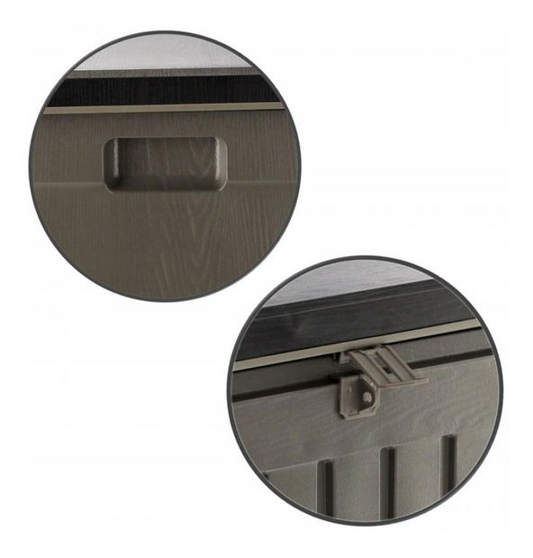 Box de grădină Boxy (gri închis + Negru)