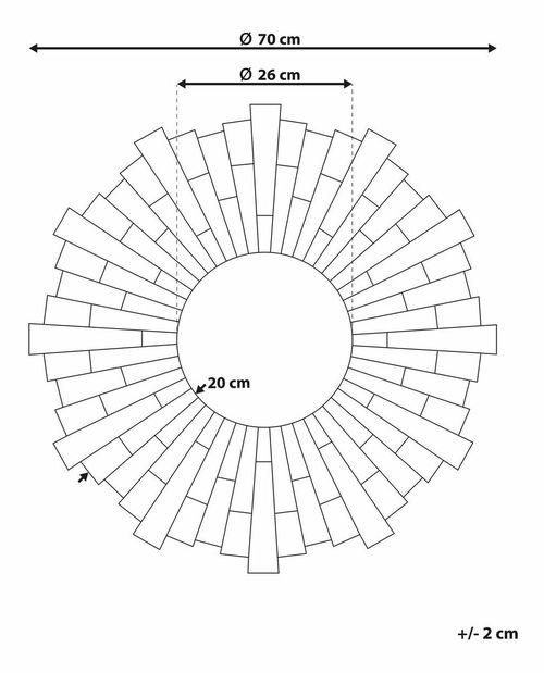 Fali tükör Vikingur (ezüst) 