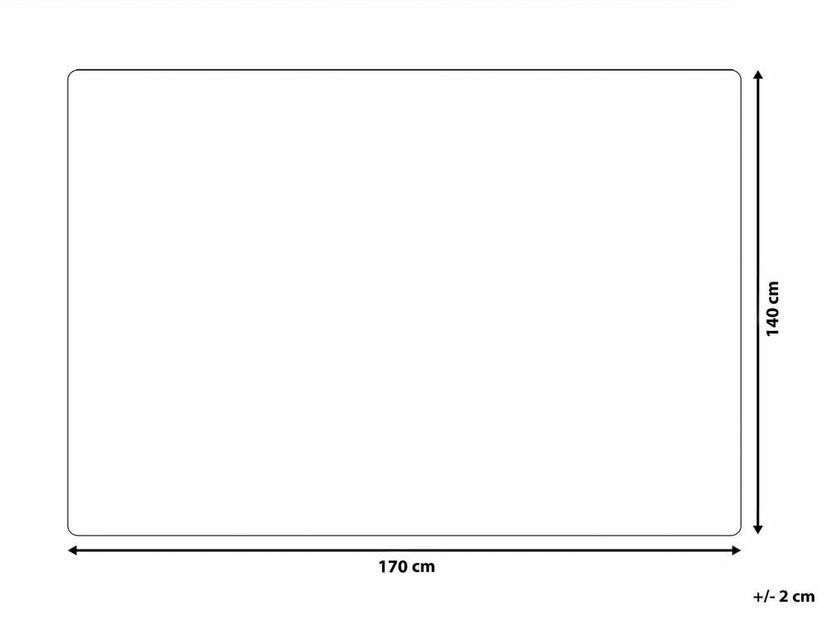 Pătură 170x140 cm FAISTOS (textil) (gri)