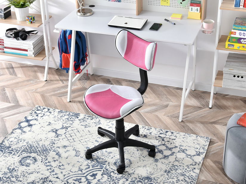 Stolička Catty (ružovobiela + čierna)