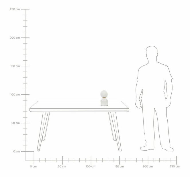 Lampă de masă Kiwza (alb)