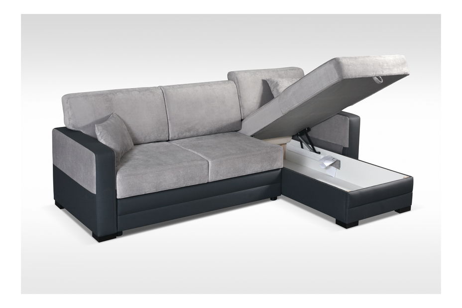 Colțar Antura (Gri deschis + negru) (S)