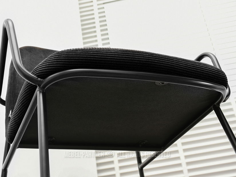 Stolička Ulrika (čierna)