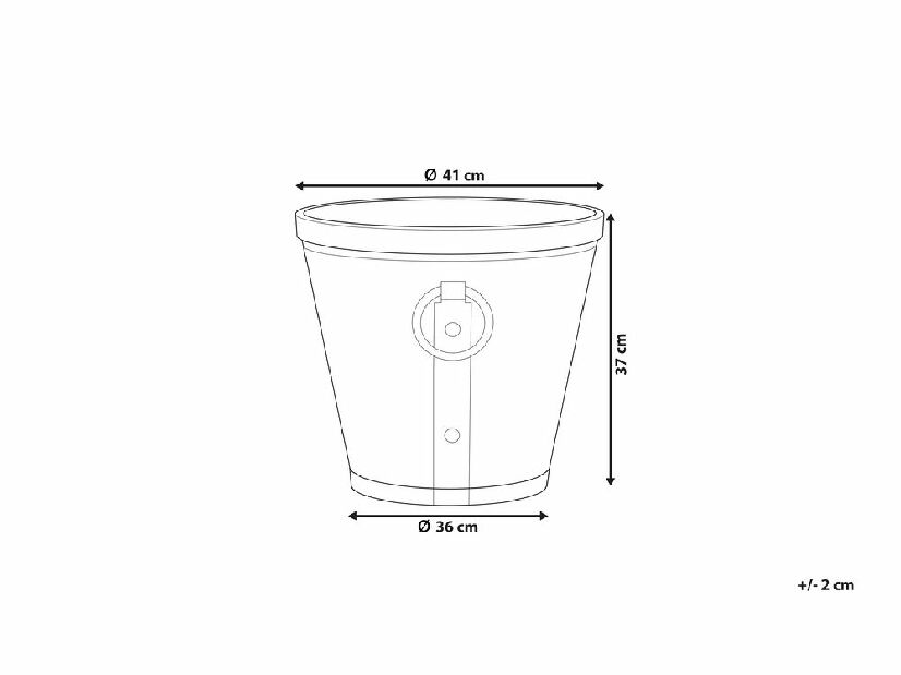 Kvetináč ⌀ 41 cm Varrie (hrdzavá)