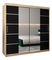 Ruhásszekrény 200 cm Verika 4 200 (szonoma tölgy + fekete)