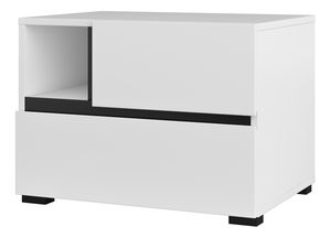 Noćni stolić Crossroad S22 (bijela + crna)