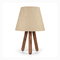 Stolová lampa Woodarella 2 (krémová + prírodná)
