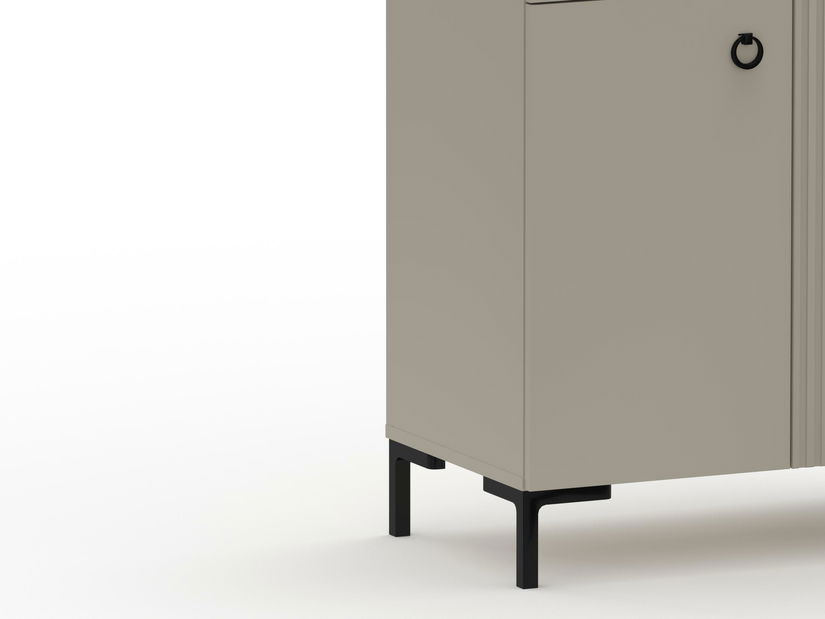 Komoda Demandaron 3 (taupe + hrast silverjack) 