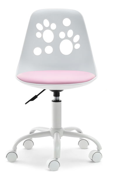 Scaun pentru copii Footy (roz + alb)