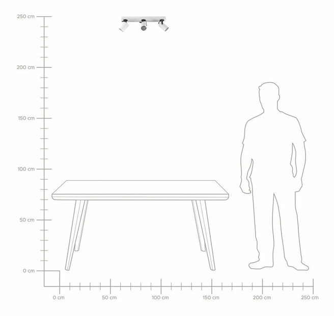 Aplică de tavan Killi (alb)