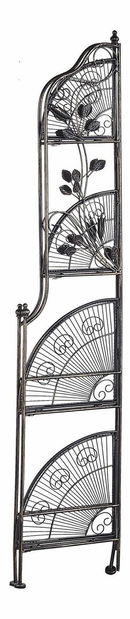 Záhradný regál SIRONO (čierna)