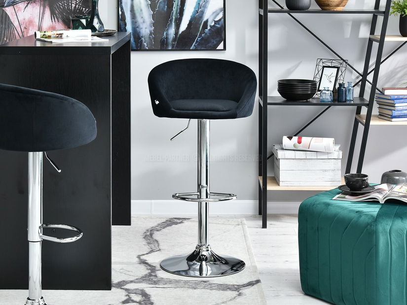 Stolica Hanzel (crna + krom)