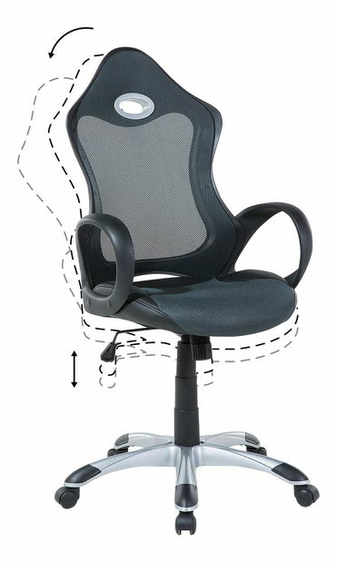 Irodai szék Isit (szürke és zöld)