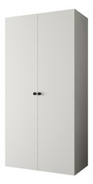 Šatníková skriňa 100 cm Parna 1 (biela + čierna)