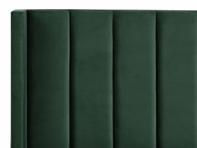 Pat matrimonial 180 cm VINNETTE (textil) (verde) (cu somieră)