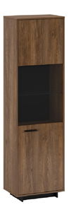 Vitrina Diram A2 (hrast bolzano + crna) (D)