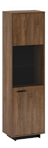 Vitrina Diram A2 (hrast bolzano + crna) (D)