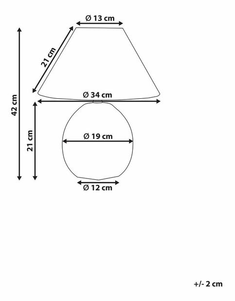 Stolná lampa Cupcake (béžová)