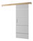 Tolóajtó 90 cm Sharlene IV (matt fehér + szonoma tölgy + ezüst)