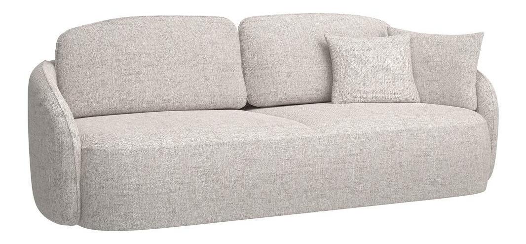 Háromszemélyes kanapé Sheila (sárgás fehér + fekete)