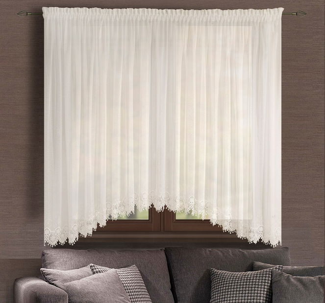 Záclona 400x160 cm Izabela (biela)