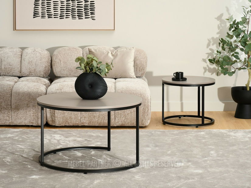 Măsuță de cafea Krzaklewski (bej + negru)