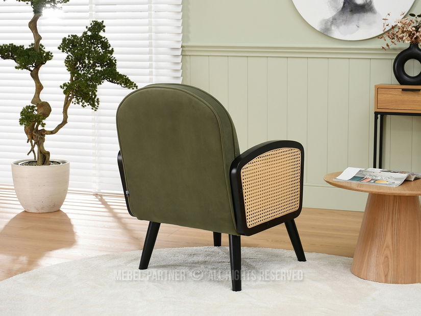 Fotoliu Will (verde + negru)