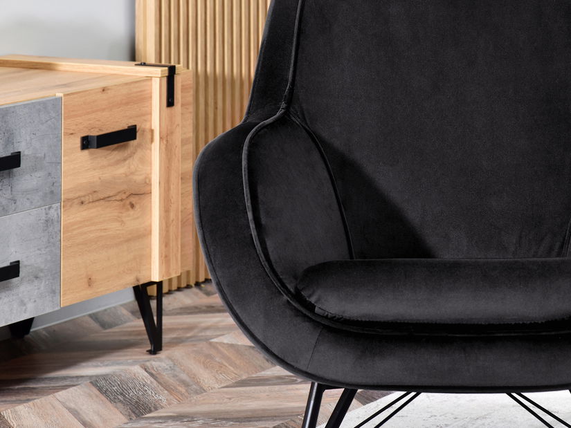 Hojdacie kreslo Coccolisimo (buk čierny)
