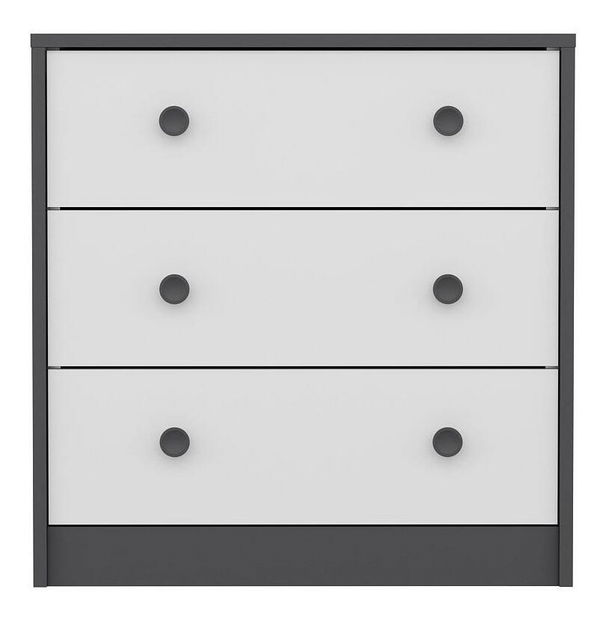 Comodă Live (antracit + Alb)