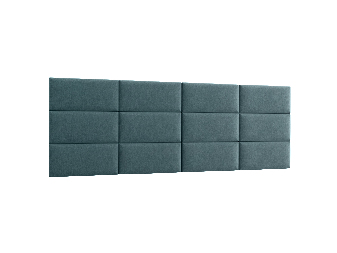 Set 12 tapeciranih panela Quadra 240x90 cm (mentol)