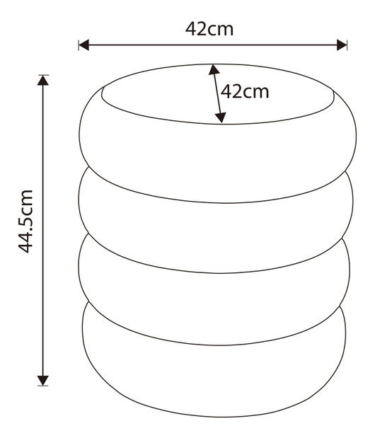 Taburete Snupy (crem)