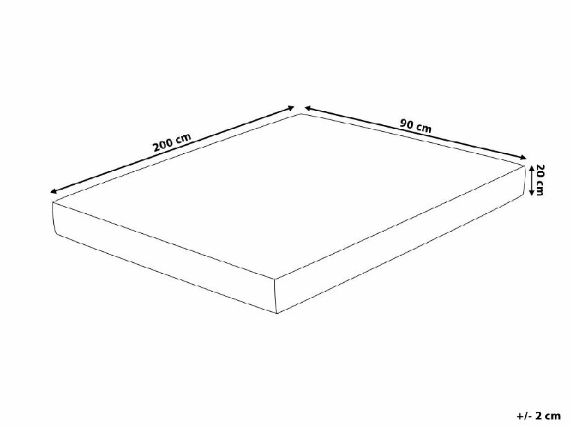 Pjenasti madrac 90x200 cm GALLO (tvrdi)