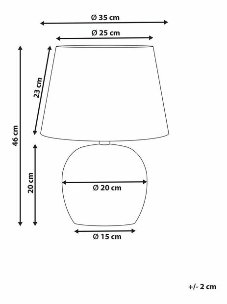Asztali lámpa Neiza (kék)