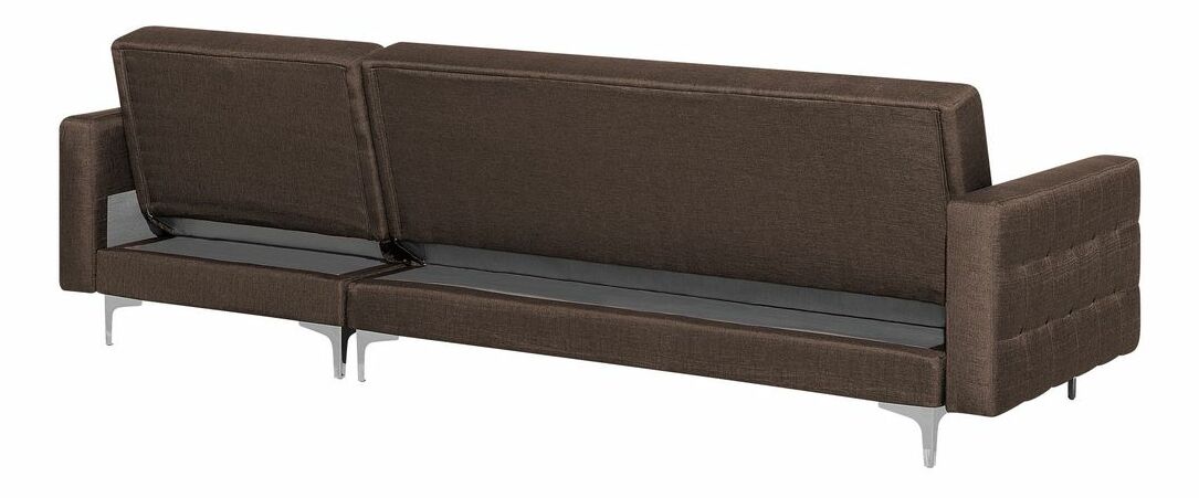 Sedacia súprava Aberlady (hmavě hnedá) (s otomanom) (L)