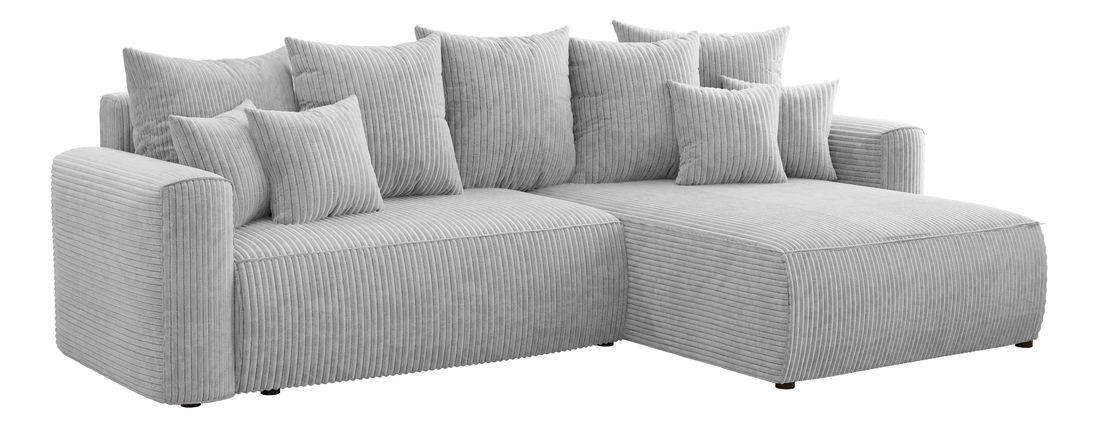 Kutna garnitura Baria (D) (svijetlosiva)